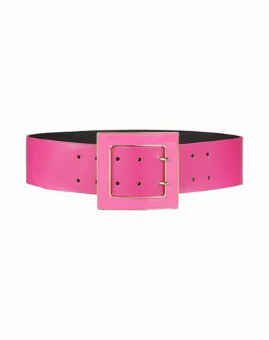 Vicolo Woman Belt Fuchsia Leather Cover