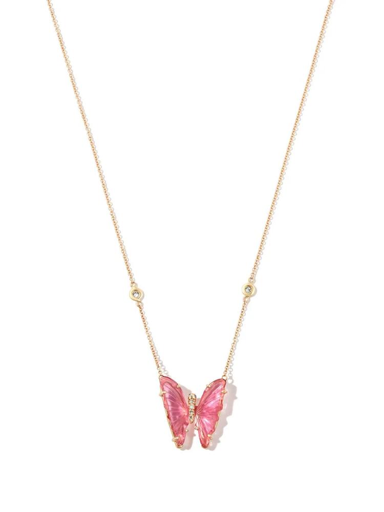 Jacquie Aiche 14kt yellow gold Butterfly tourmaline necklace Cover