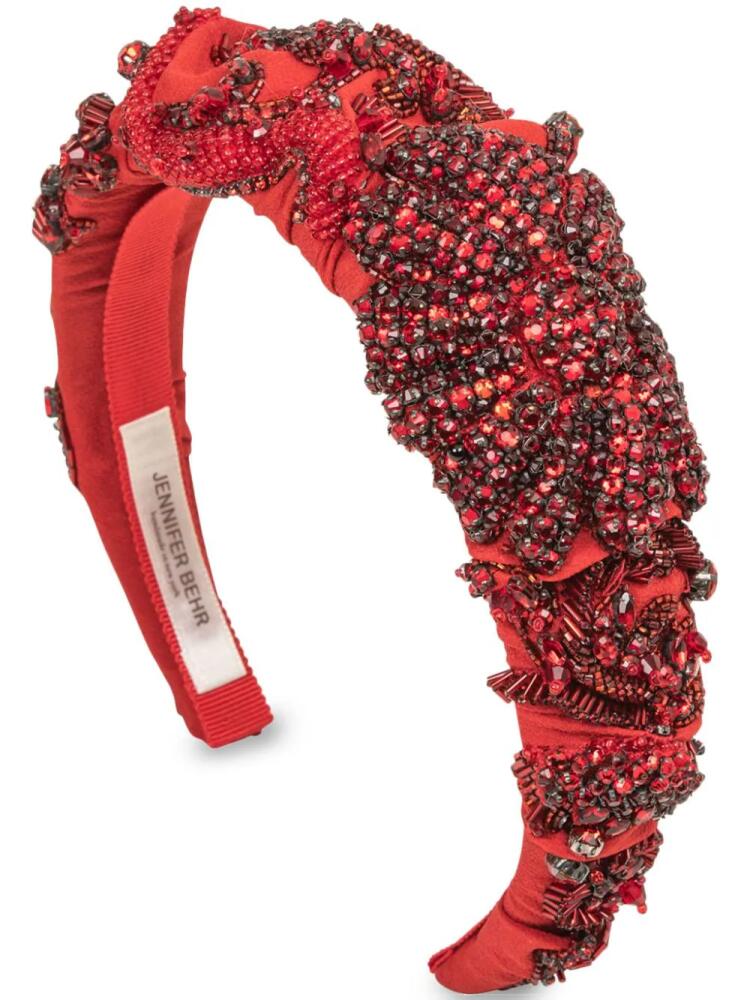 Jennifer Behr Scarlette headband - Red Cover