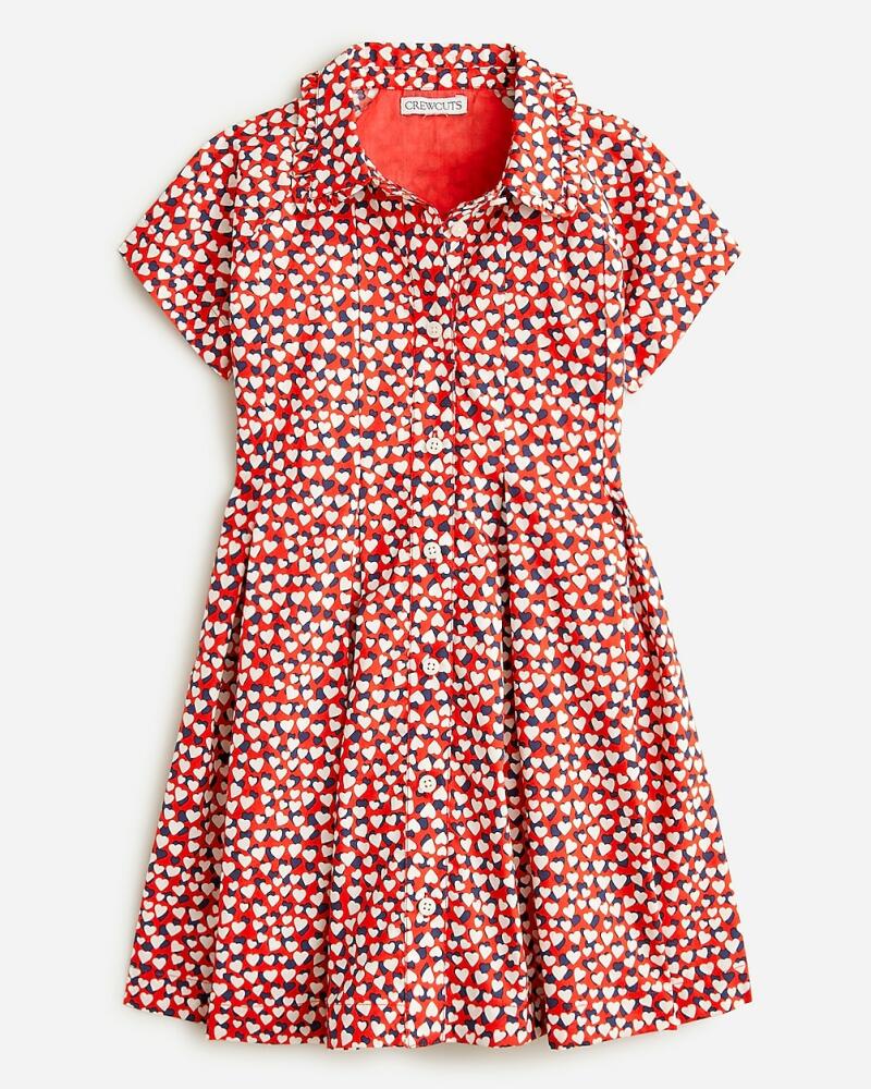 J.Crew Girls' ruffle-collar shirtdress in cotton poplin prints Cover