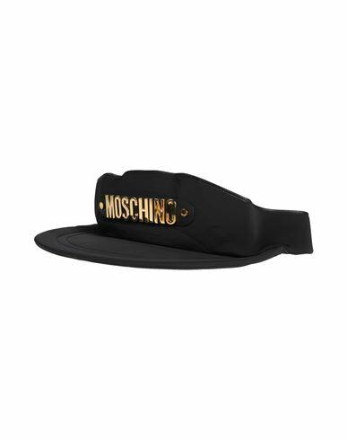 Moschino Man Belt bag Black Textile fibers, Leather Cover