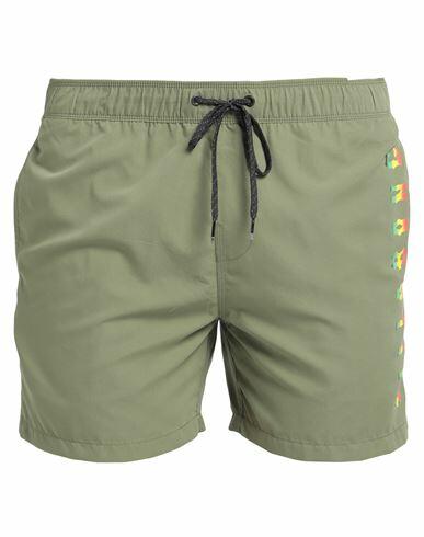 Billabong Man Swim trunks Military green Polyester Cover