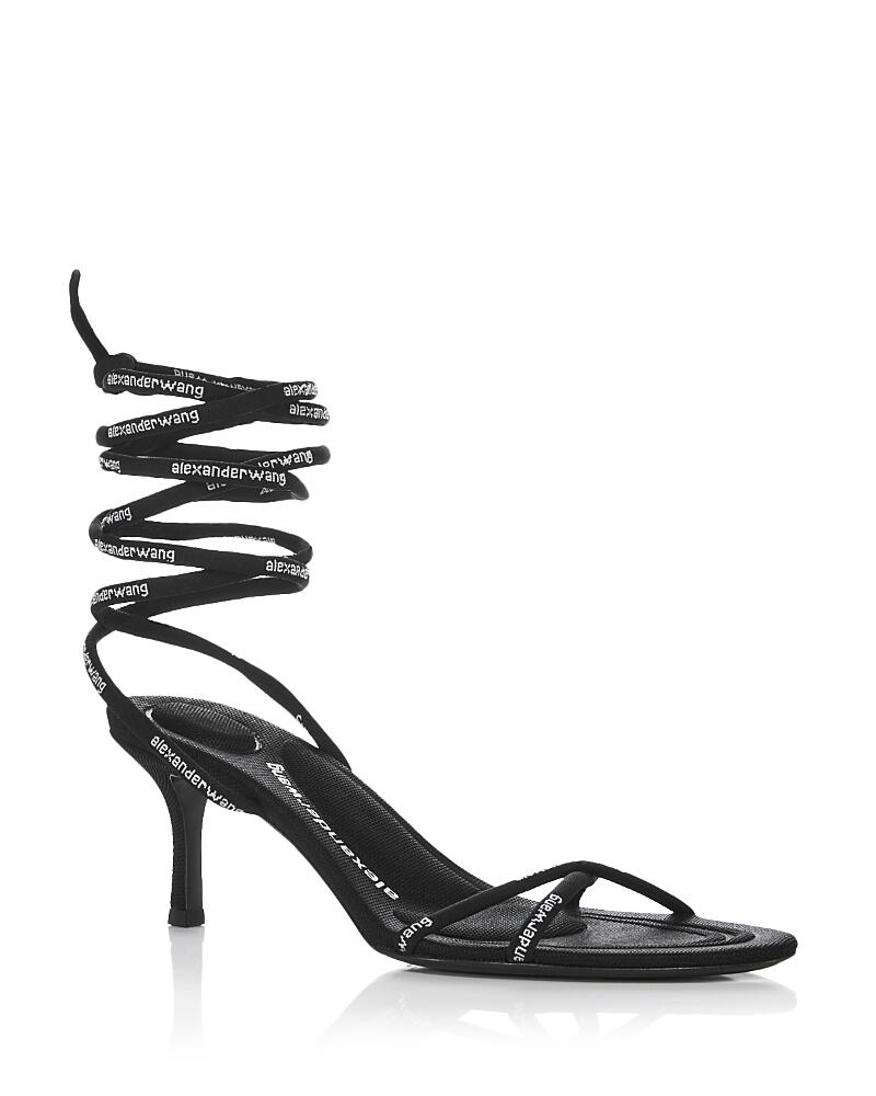 Alexander Wang Women's Helix Logo Strappy Heeled Sandals Cover