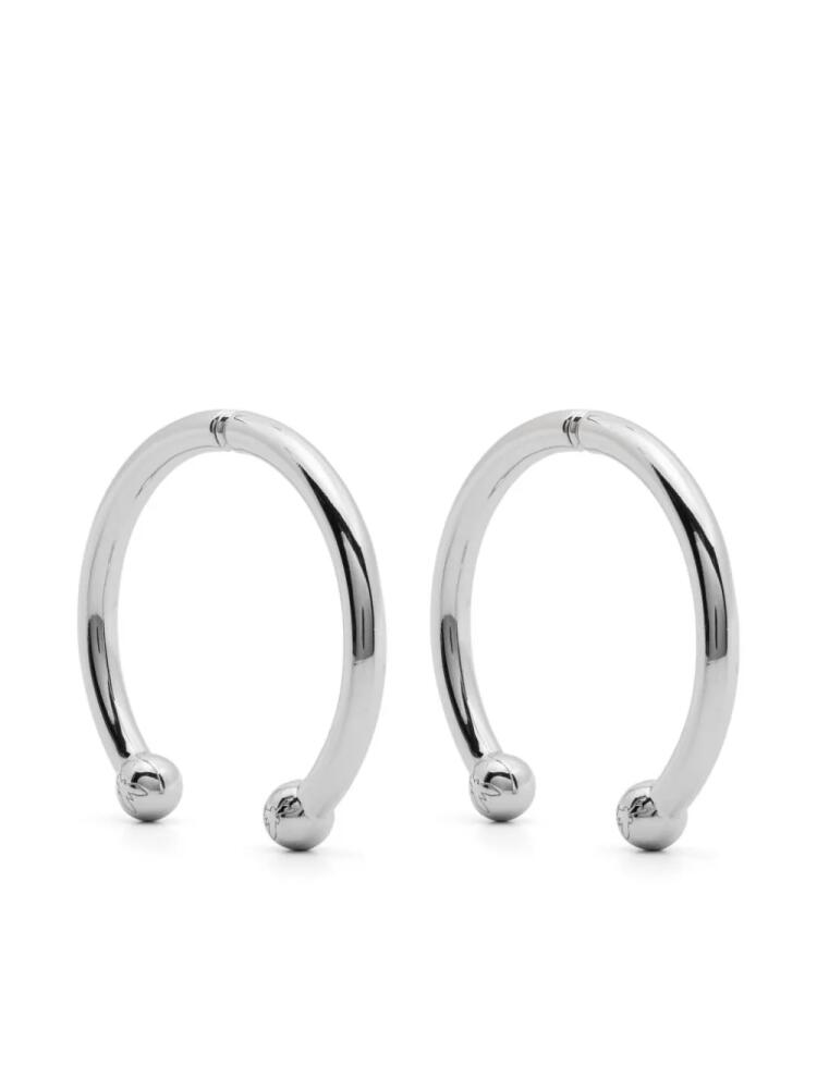 Patrizia Pepe Piercing hoop earrings - Silver Cover