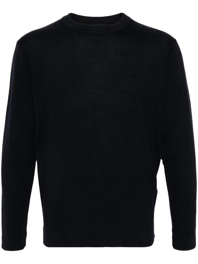 Dell'oglio crew-neck merino-wool jumper - Blue Cover