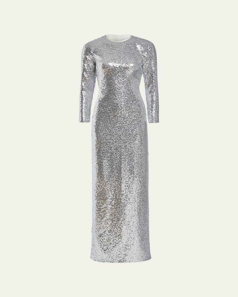 Markarian Gianna Long Sequined Gown Cover