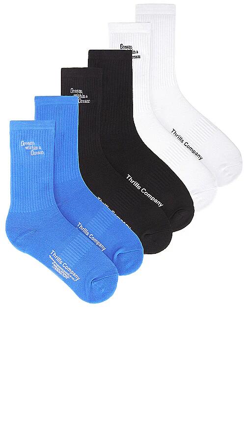 THRILLS 3 Pack Sock in Blue Cover