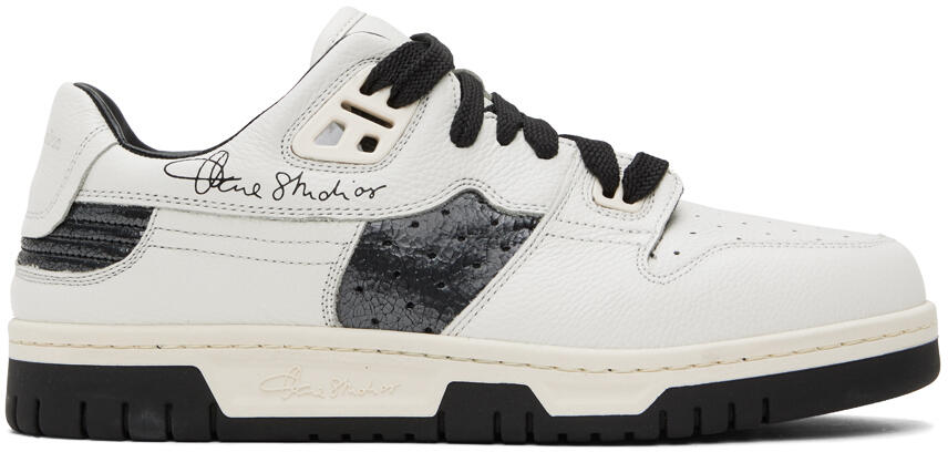 Acne Studios White & Black Low Top Sneakers Cover