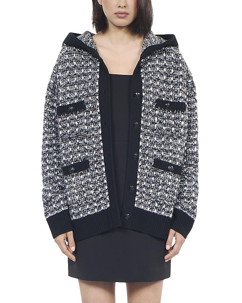 The Kooples Hooded Tweed Cardigan Cover