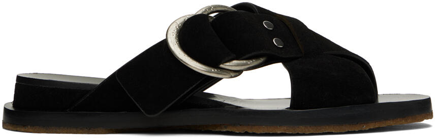 rag & bone Black Beau Cross Sandals Cover