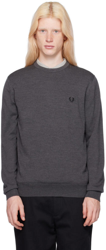 Fred Perry Gray Classic Sweater Cover