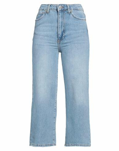 Silvian Heach Woman Jeans Blue Cotton Cover