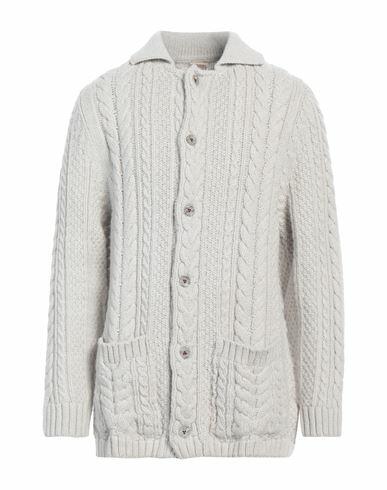 H953 Man Cardigan Light grey Merino Wool Cover