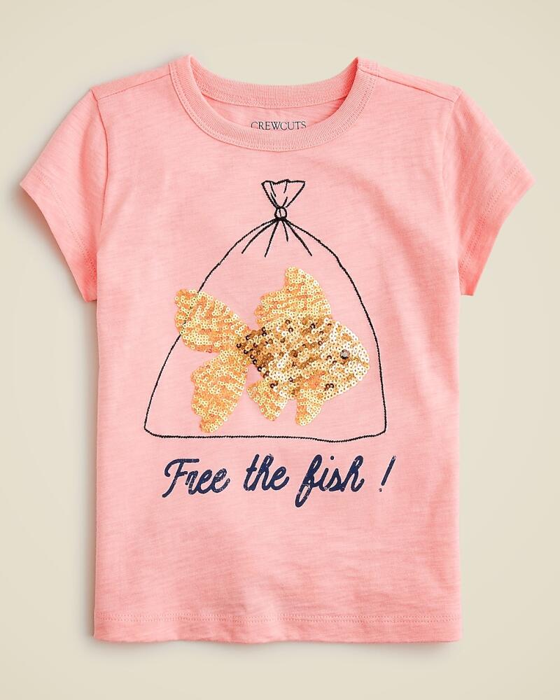 J.Crew Girls' sequin goldfish graphic T-shirt Cover