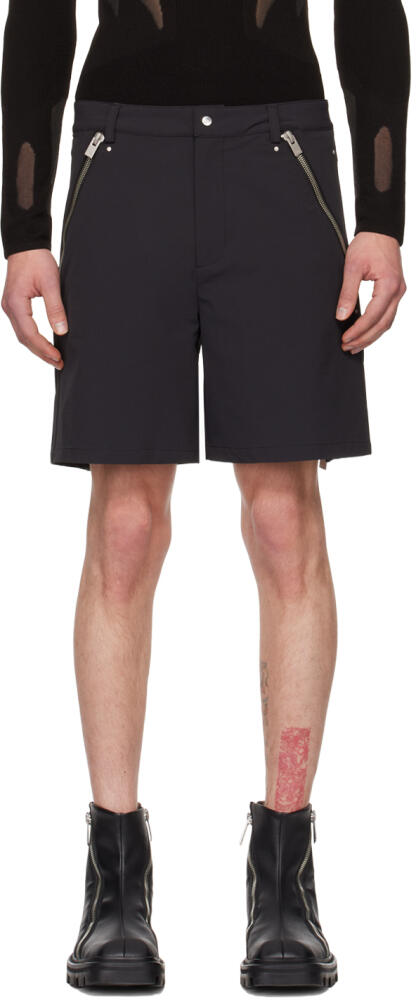 HELIOT EMIL Black Vistula Shorts Cover