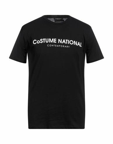 Costume National Man T-shirt Black Cotton Cover