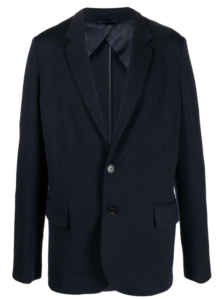 Missoni notched-lapel single-breasted blazer - Blue Cover