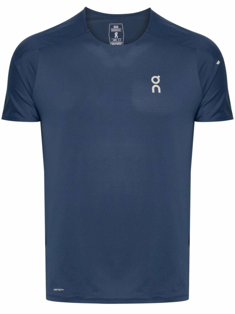 On Running Performance-T panelled-design T-shirt - Blue Cover