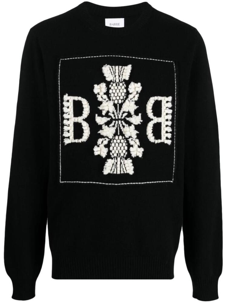 Barrie 3D-knit cashmere jumper - Black Cover