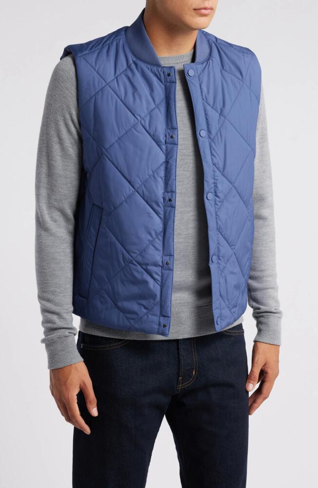 BOSS Canopus Quilted Vest in Navy Cover