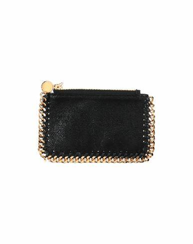 Stella Mccartney Woman Document holder Black Textile fibers Cover