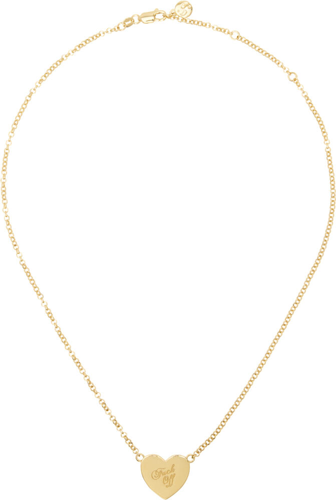 Stolen Girlfriends Club Gold Warm Welcome Heart Necklace Cover