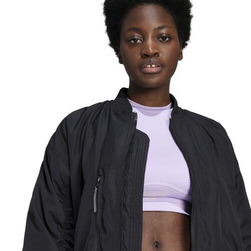 adidas Stella McCartney Sportswear Woven Bomber Jacket - Womens Black Cover