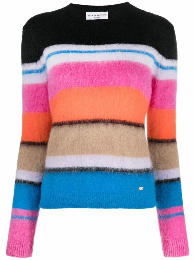 Sonia Rykiel striped crew neck jumper - Black Cover