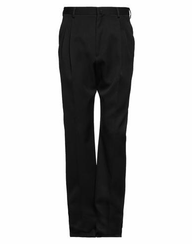 Lanvin Man Pants Black Virgin Wool Cover