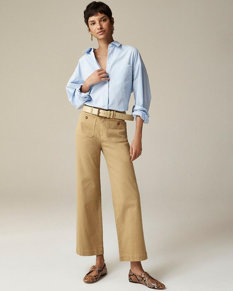 J.Crew Petite sailor slim wide-leg chino pant Cover