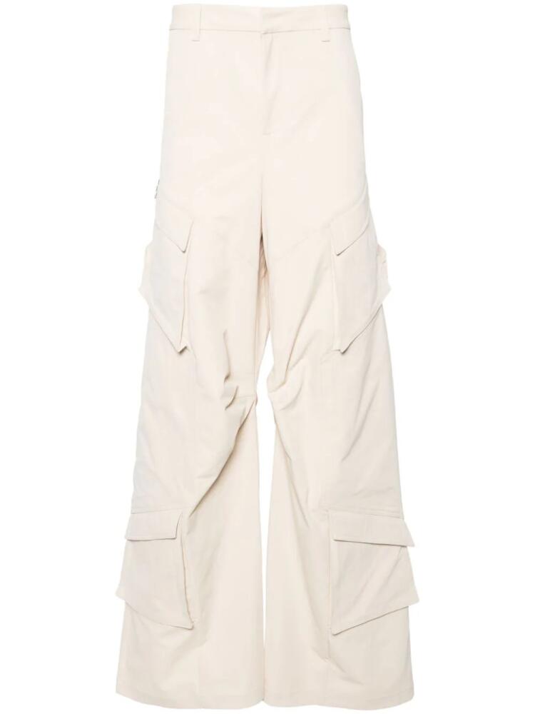 HELIOT EMIL straight-leg cargo trousers - Neutrals Cover