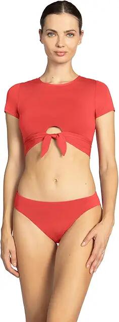 Robin Piccone Ava 2 Bottoms (Guava) Women's Swimwear Cover