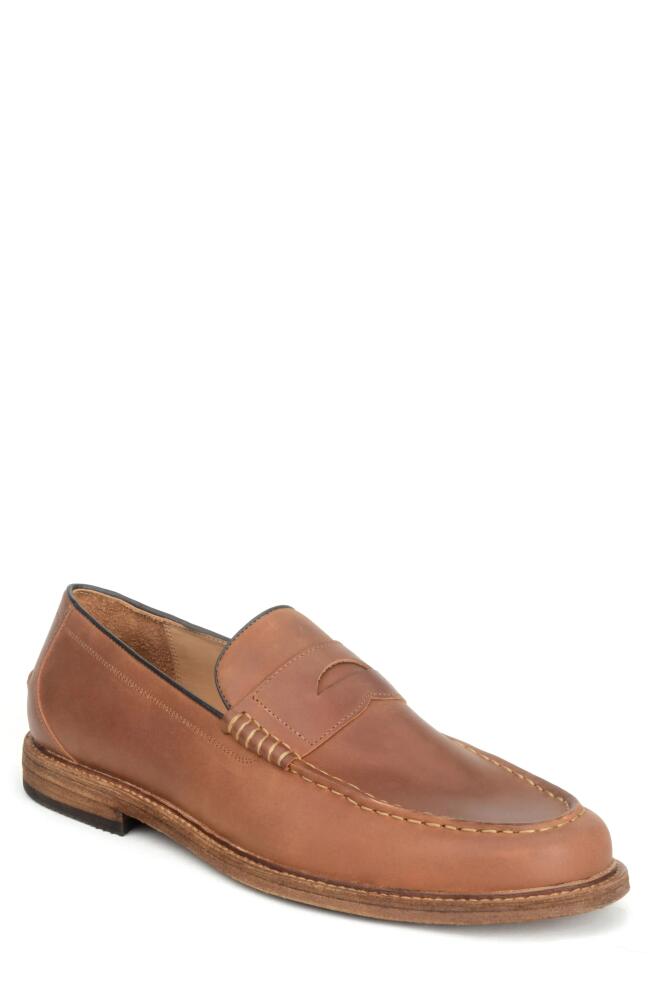 Warfield & Grand Dillinger Moc Toe Penny Loafer in Cognac Cover