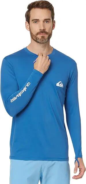 Quiksilver Everyday Surf Tee Long Sleeve Rashguard Surf Tee (Star Sapphire) Men's Swimwear Cover