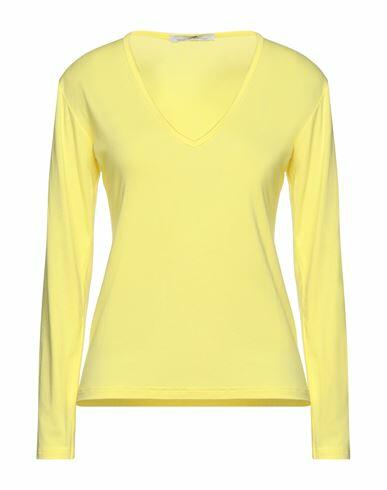 Mr Massimo Rebecchi Woman T-shirt Yellow Viscose, Elastane Cover