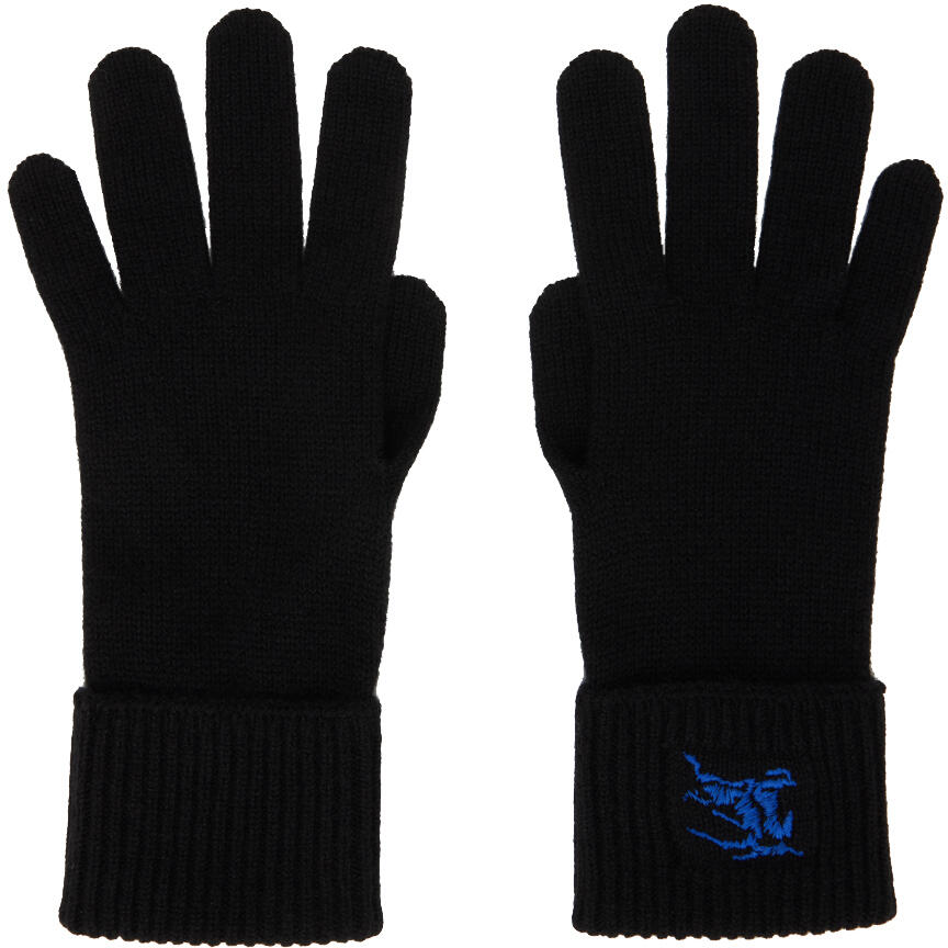 Burberry Black Cashmere Blend Gloves Cover