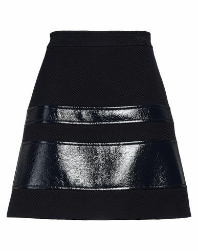 Boutique Moschino Woman Mini skirt Navy blue Cotton, Polyester, Polyurethane resin Cover