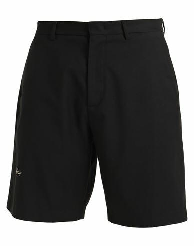 Msftsrep Man Shorts & Bermuda Shorts Black Polyester, Viscose, Elastane Cover