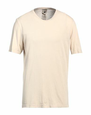 H953 Man T-shirt Beige Pima Cotton, Modal Cover