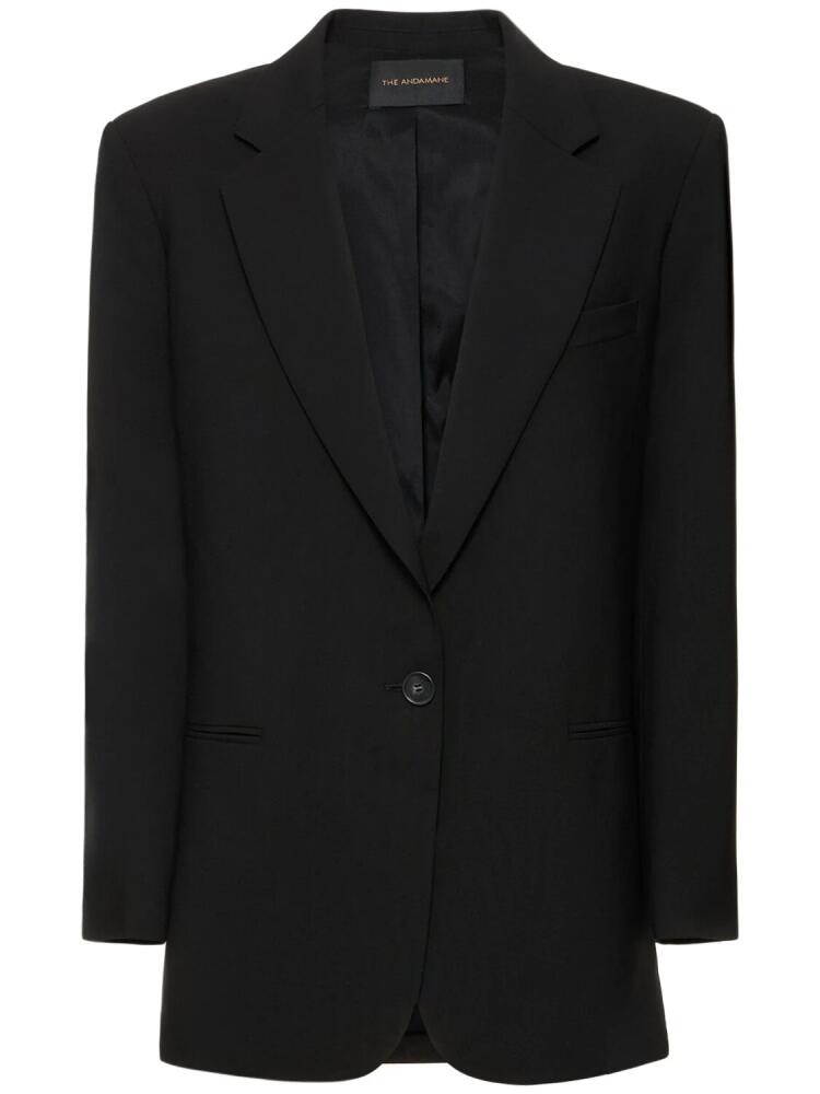 THE ANDAMANE Guia Oversize Wool Blend Blazer Cover