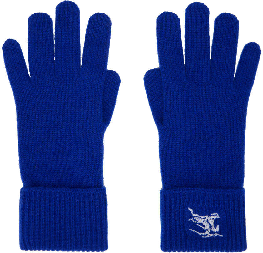 Burberry Blue Cashmere Blend Gloves Cover