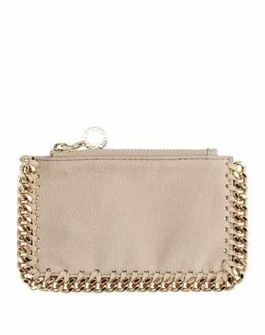 Stella Mccartney Woman Document holder Sand Textile fibers Cover