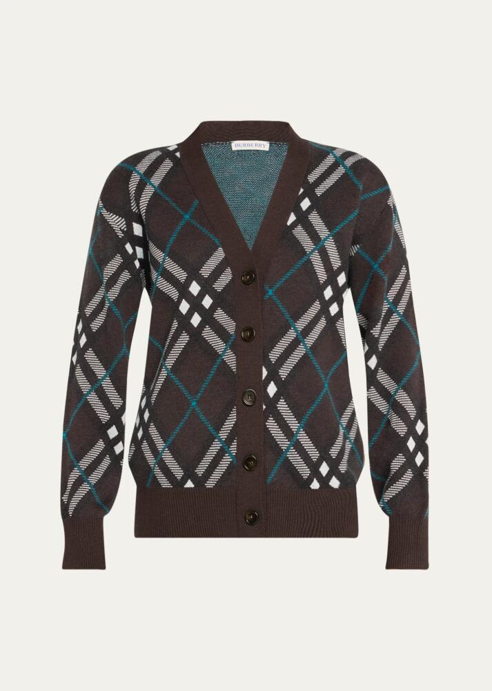 Burberry Check Wool Mohair Cardigan Cover