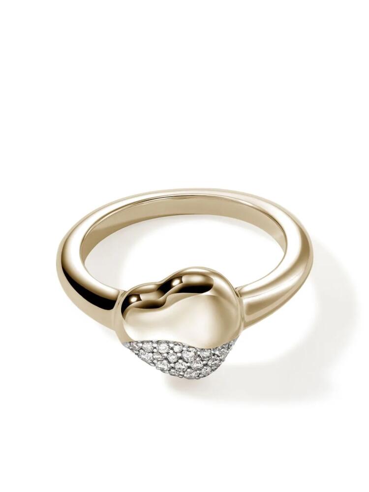 John Hardy 14kt yellow gold Pebble Heart ring Cover