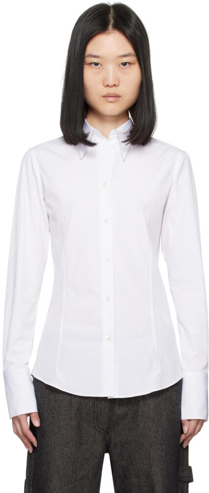 FLORE FLORE White Giulia Shirt Cover