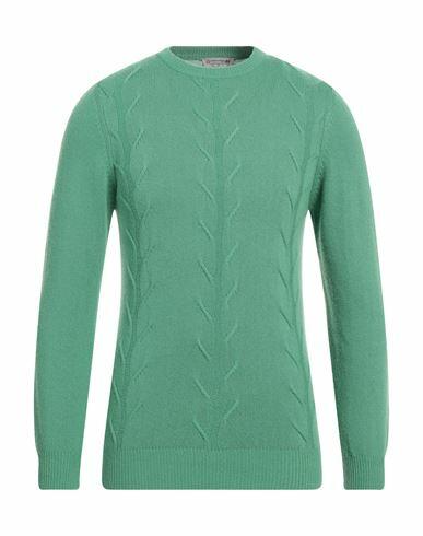 Daniele Alessandrini Homme Man Sweater Green Viscose, Polyamide, Wool, Cashmere Cover