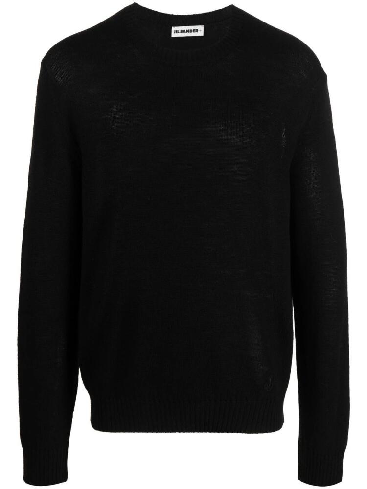 Jil Sander crew neck wool jumper - Black Cover