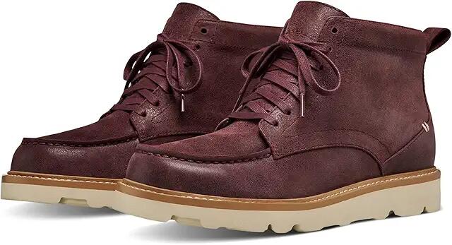 LABEL Go-To Moc Boot (Burgundy/Cloud Cream) Men's Boots Cover