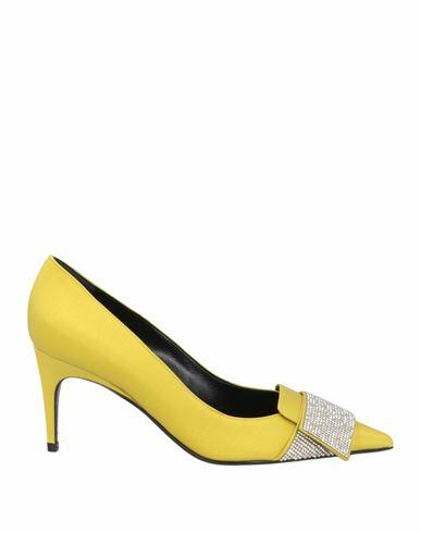 Sergio Rossi Woman Pumps Acid green Textile fibers Cover