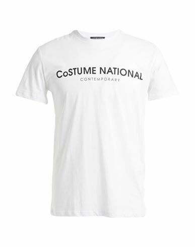 Costume National Man T-shirt White Cotton Cover